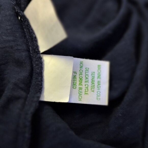 LILLY Pulitzer women's navy blue cotton modal round neck 3/4 sleeve dress Sz S - Picture 8 of 8